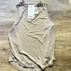 Athleta With Ease Open Back Tank Sand dune XS
